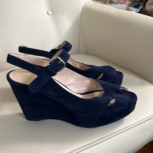 Stuart Weitzman platforms Navy blue